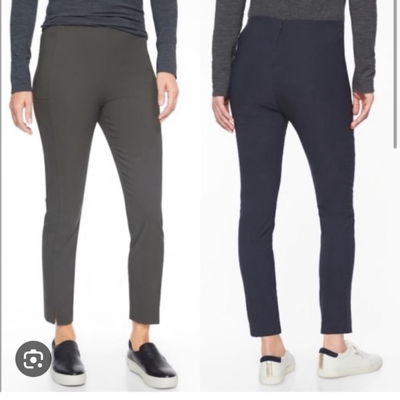 Athleta wander slim pant with small pocket on side size 10 NAVY BLUE - Picture 10 of 10